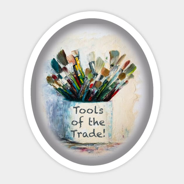 Tools of the Trade Sticker by Carol Landry Fine Art 